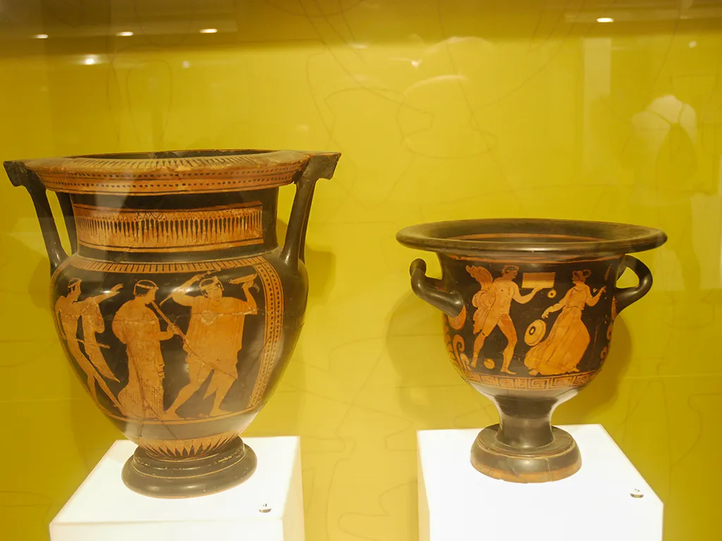 The Greek Emporion of Empuries 575 BC - 3rd c AD - Left - Attic Crater Right - Bell Crater - Empuries